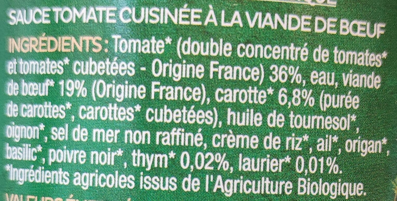 La Vie Claire Sauce Tomate Bolognaise packshot