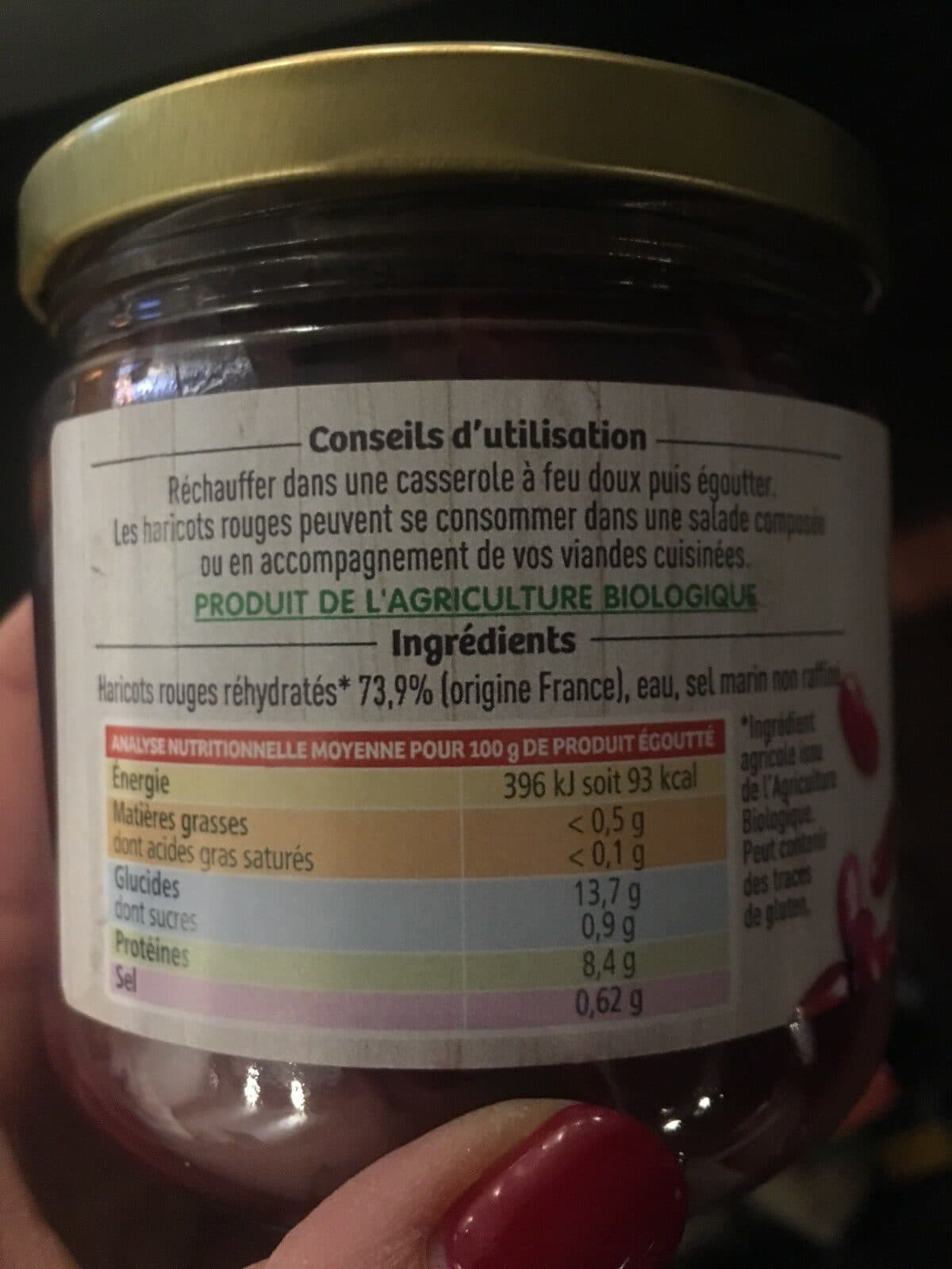 La Vie Claire Haricots Rouges packshot