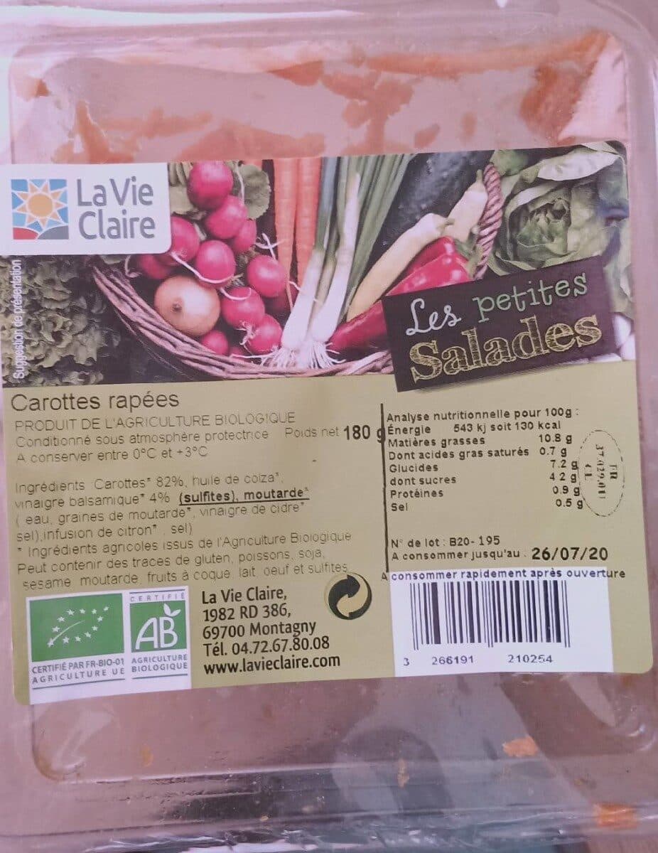 La Vie Claire Carottes Râpées packshot