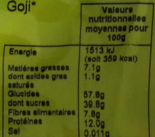 La Vie Claire Baies de Goji de Chine packshot