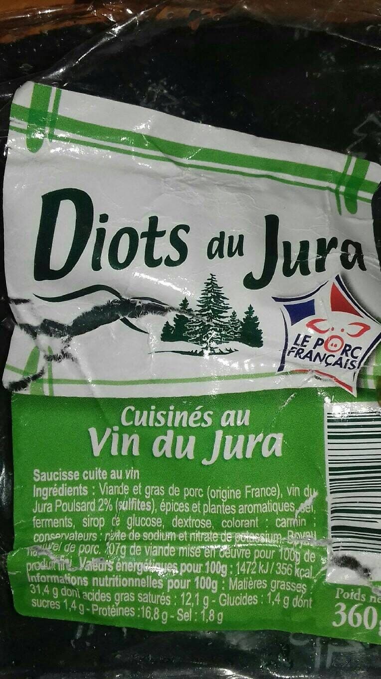 Clavière Diots du Jura cuisinés au Vin du Jura packshot