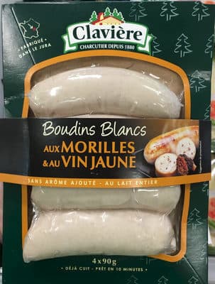 Clavière Boudins blancs aux morilles & au vin jaune packshot