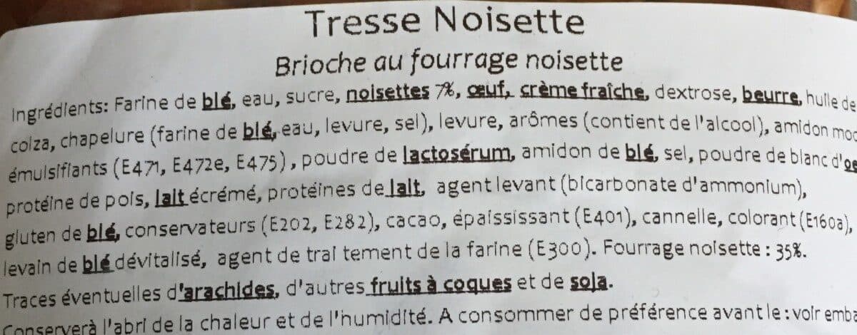 Open Food Facts Tressse noisette packshot
