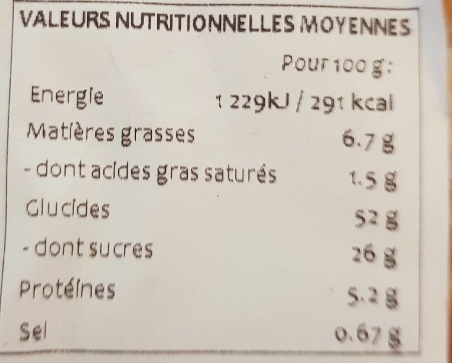S.A.S. Tilly Chinois crème pâtissière et pépites de chocolat packshot