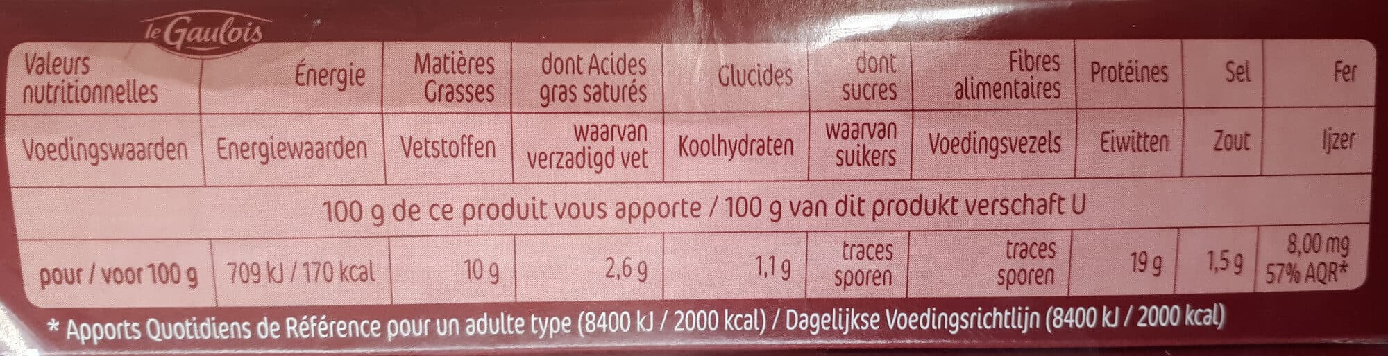 Le gaulois Foies de volaille packshot