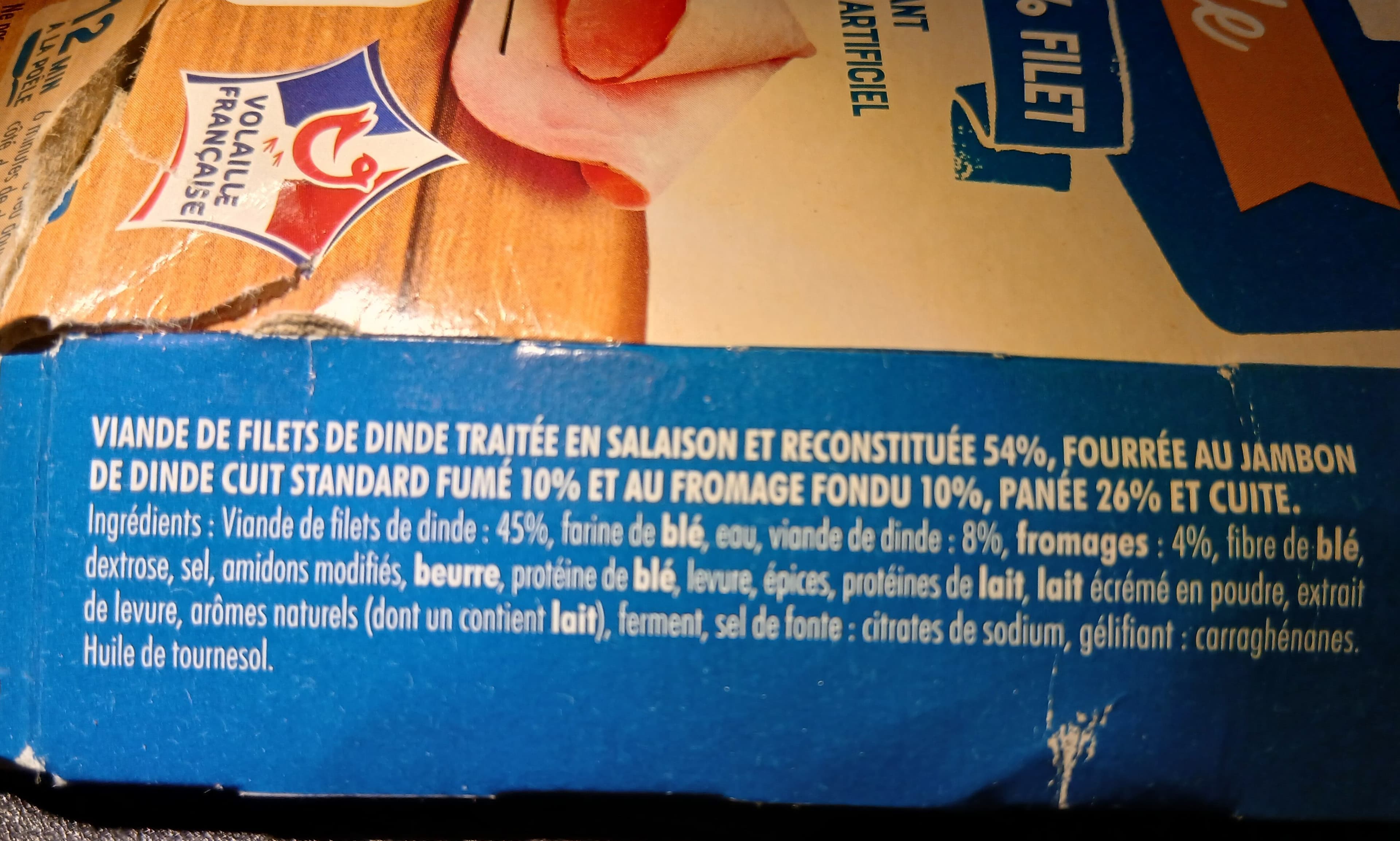 le Gaulois L'escalope Cordon Bleu Dinde packshot