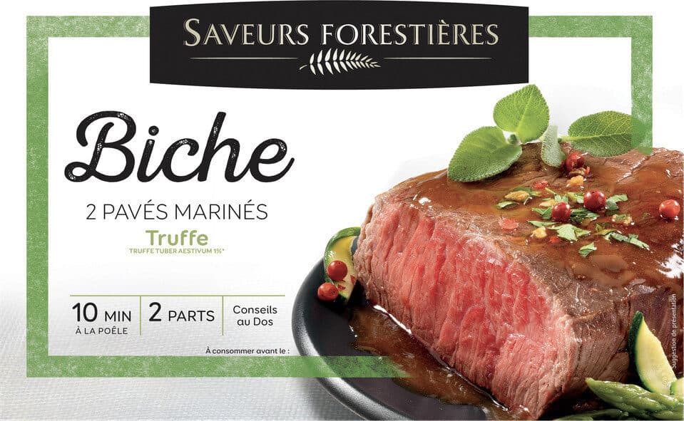 Saveurs Forestières Pavés de biche à la truffe x 2 packshot
