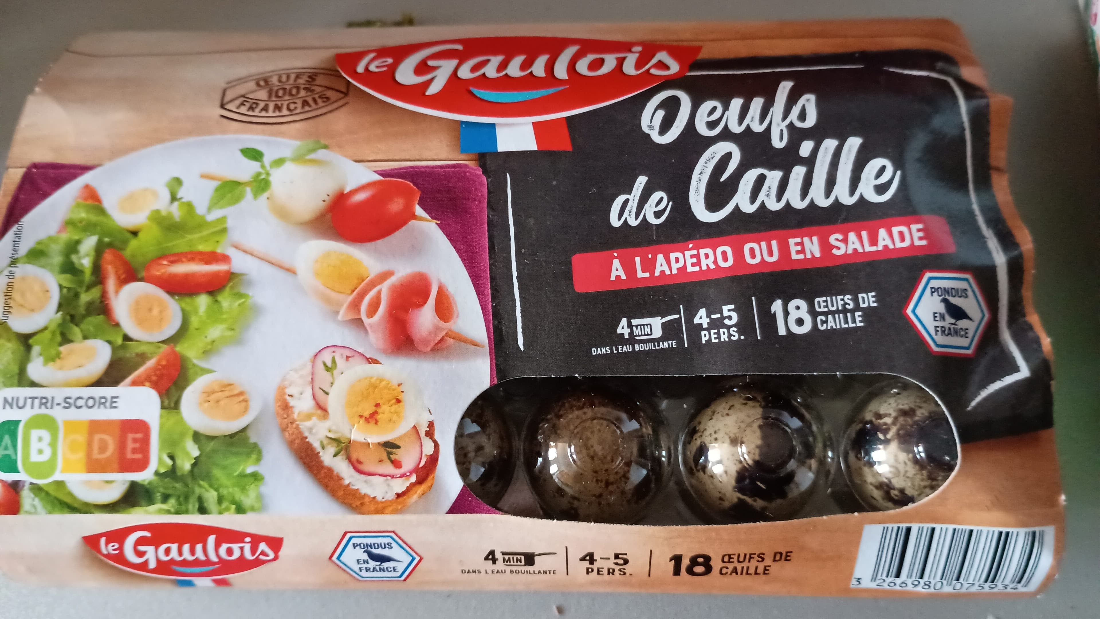 Le Gaulois Oeufs de cailles x 18 packshot