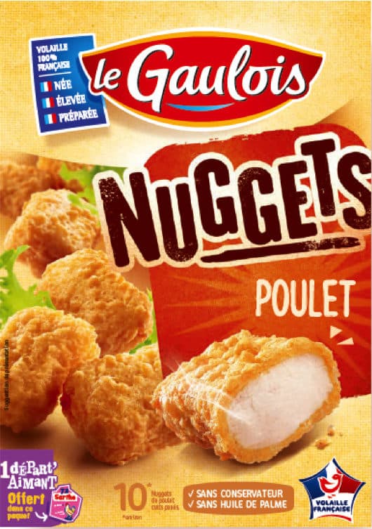 Le gaulois Nuggets de poulet x10 packshot