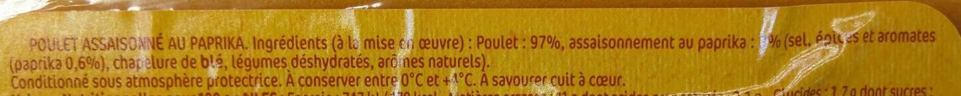 Le gaulois cuisses de poulet découpées au paprika packshot