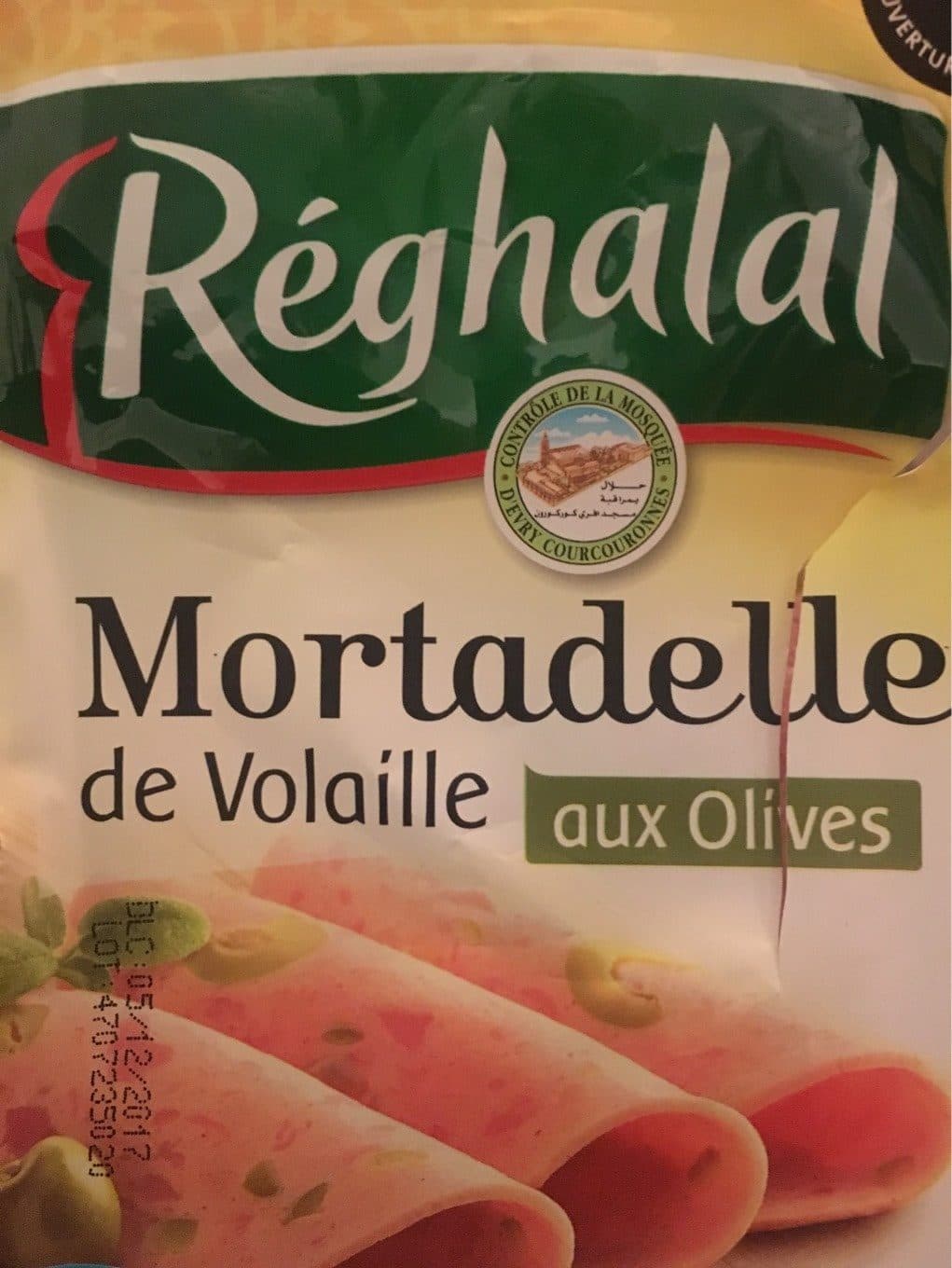 Réghalal Mortadelle de volaille aux olives packshot