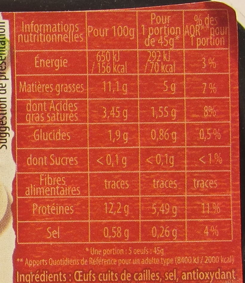 Le gaulois œufs de cailles cuits x12 packshot