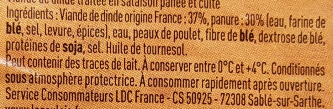 Le gaulois Maxis pané de dinde x 10 packshot