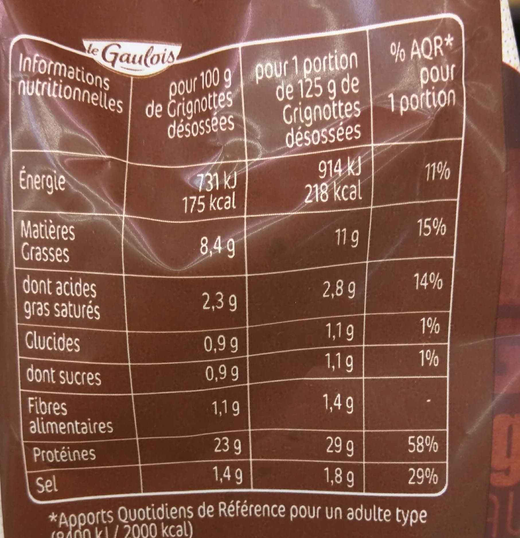 Le gaulois Extra Grignottes Nature packshot
