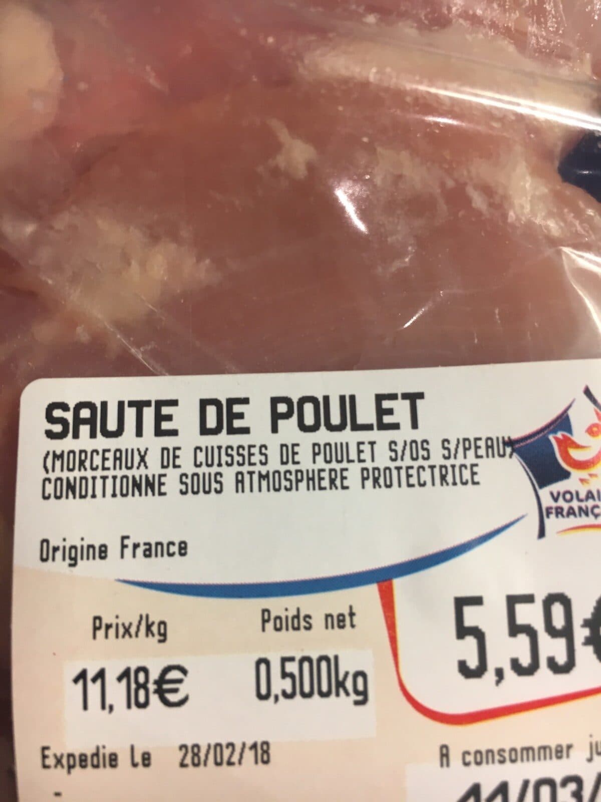 Le gaulois Le sauté de poulet packshot