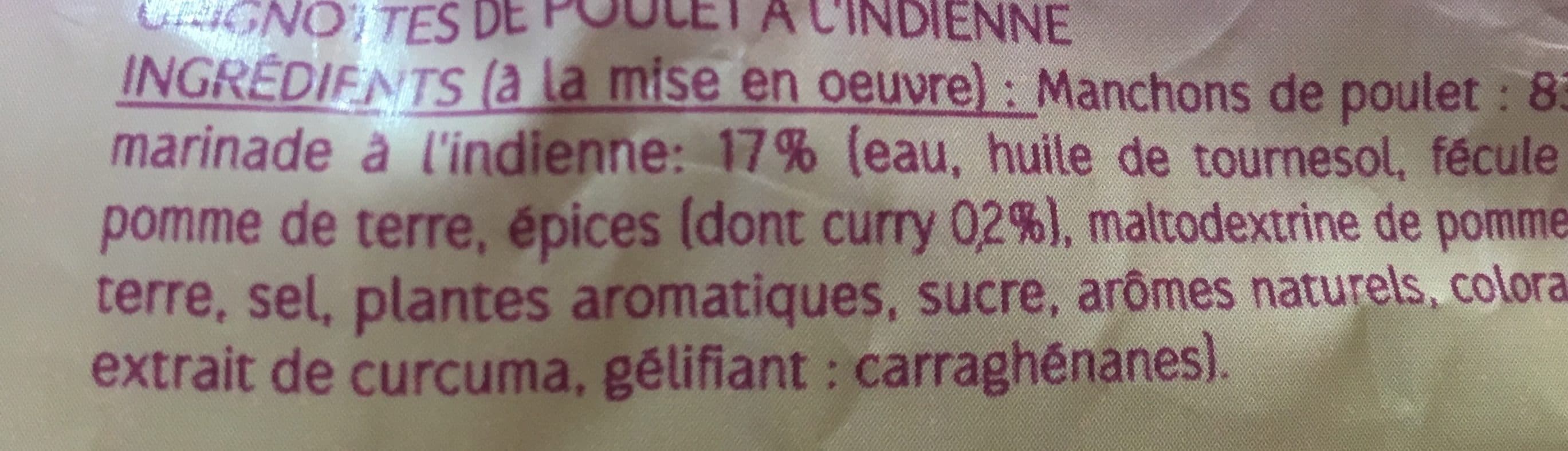 Lidl Grignottes de poulet à l'Indienne packshot