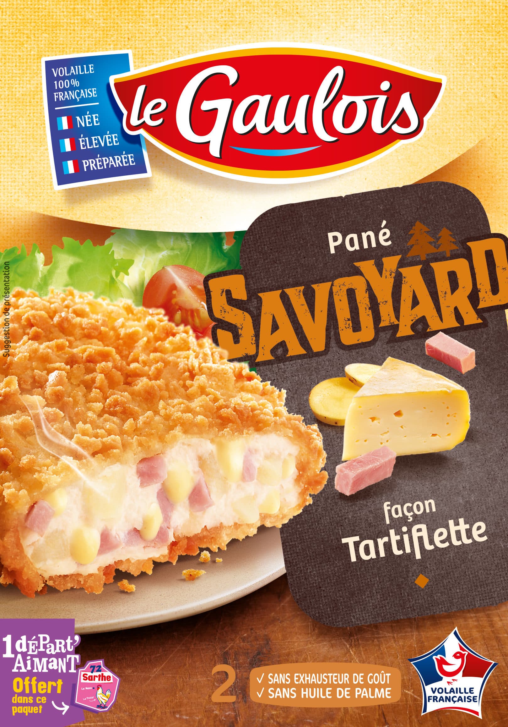 Le gaulois panés savoyard x2 packshot