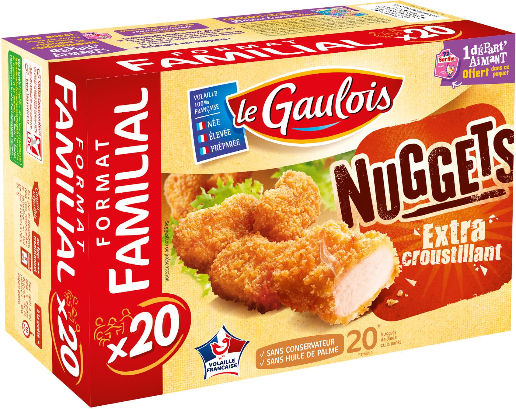 Le gaulois Nuggets Extra Crosutillant x20 packshot