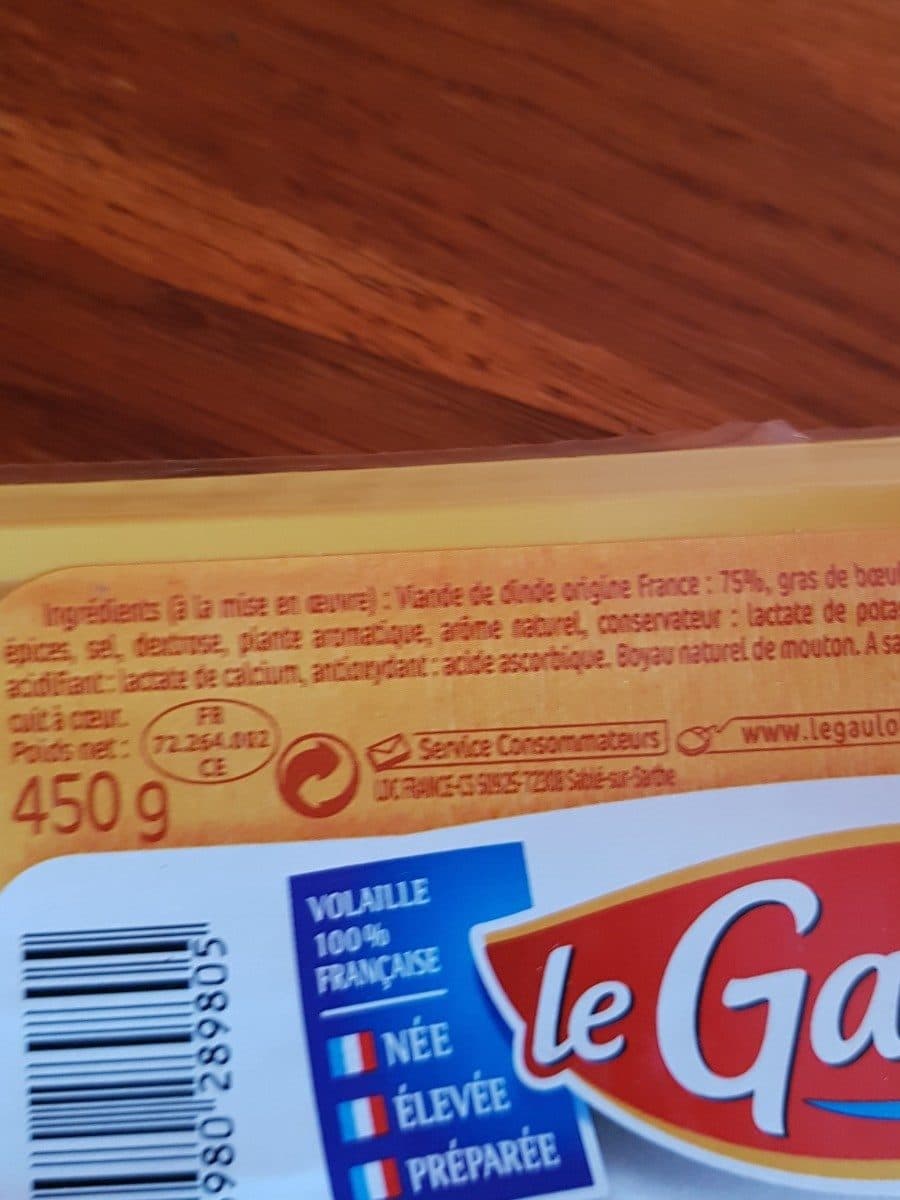 Le gaulois merguez de volaille packshot