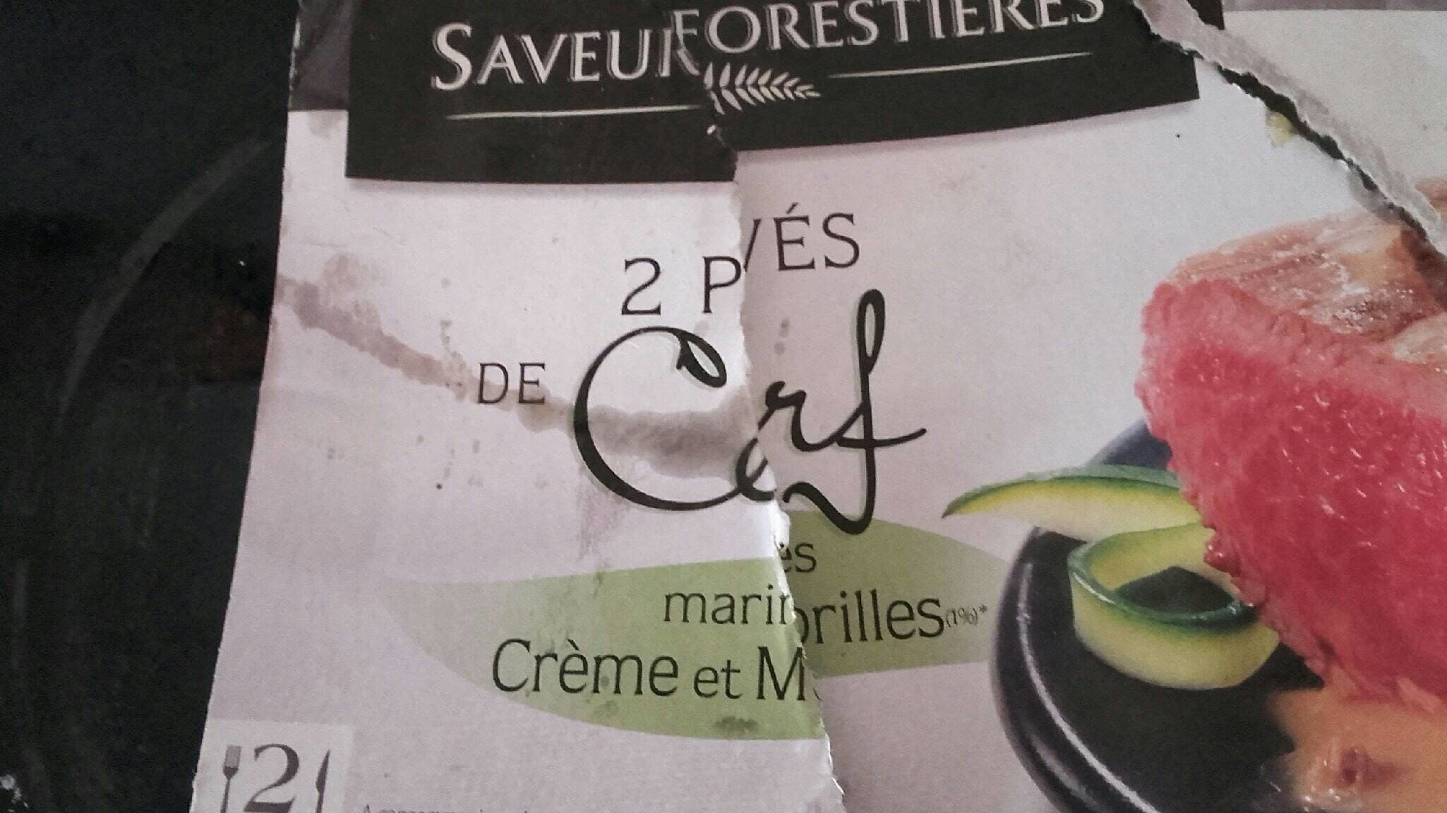 Saveurs Forestières Pave de cerf creme et morilles x2 packshot