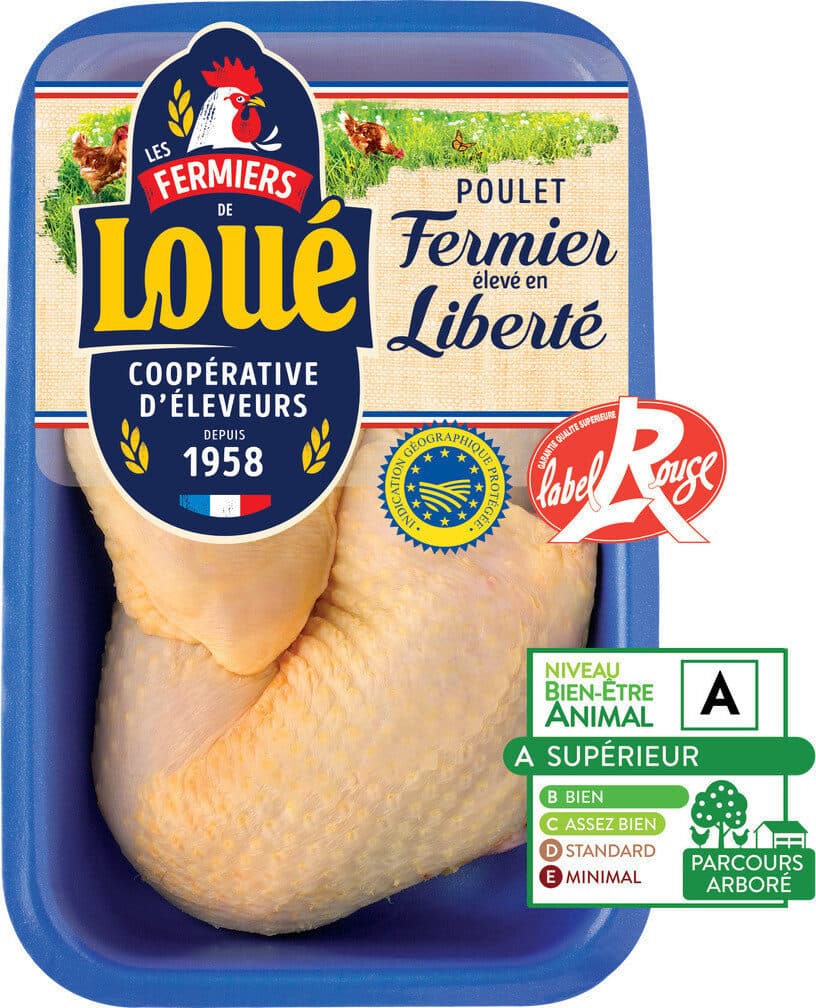 Loué Cuisse de poulet fermier jaune packshot