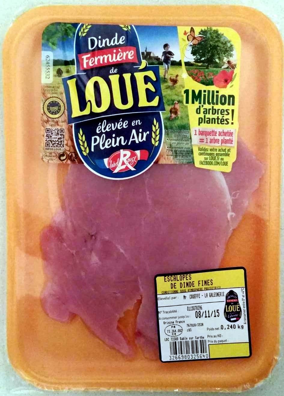 Loué Escalopes de Dinde fines packshot