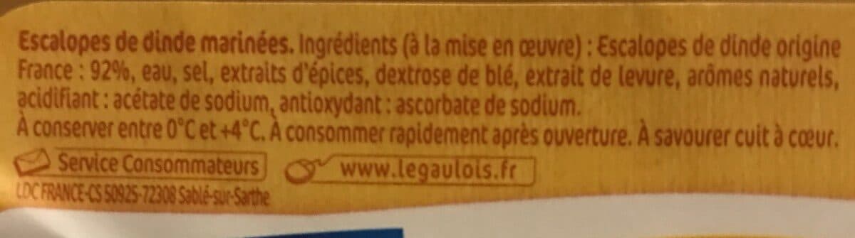 Le gaulois escalopes de dinde extra -tendres x6 packshot