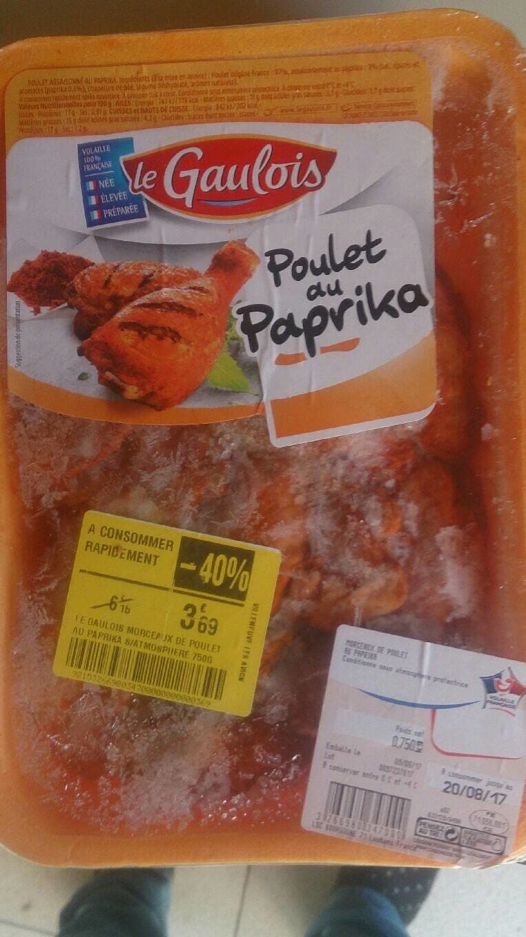 Le gaulois Morceaux de poulet au paprika packshot