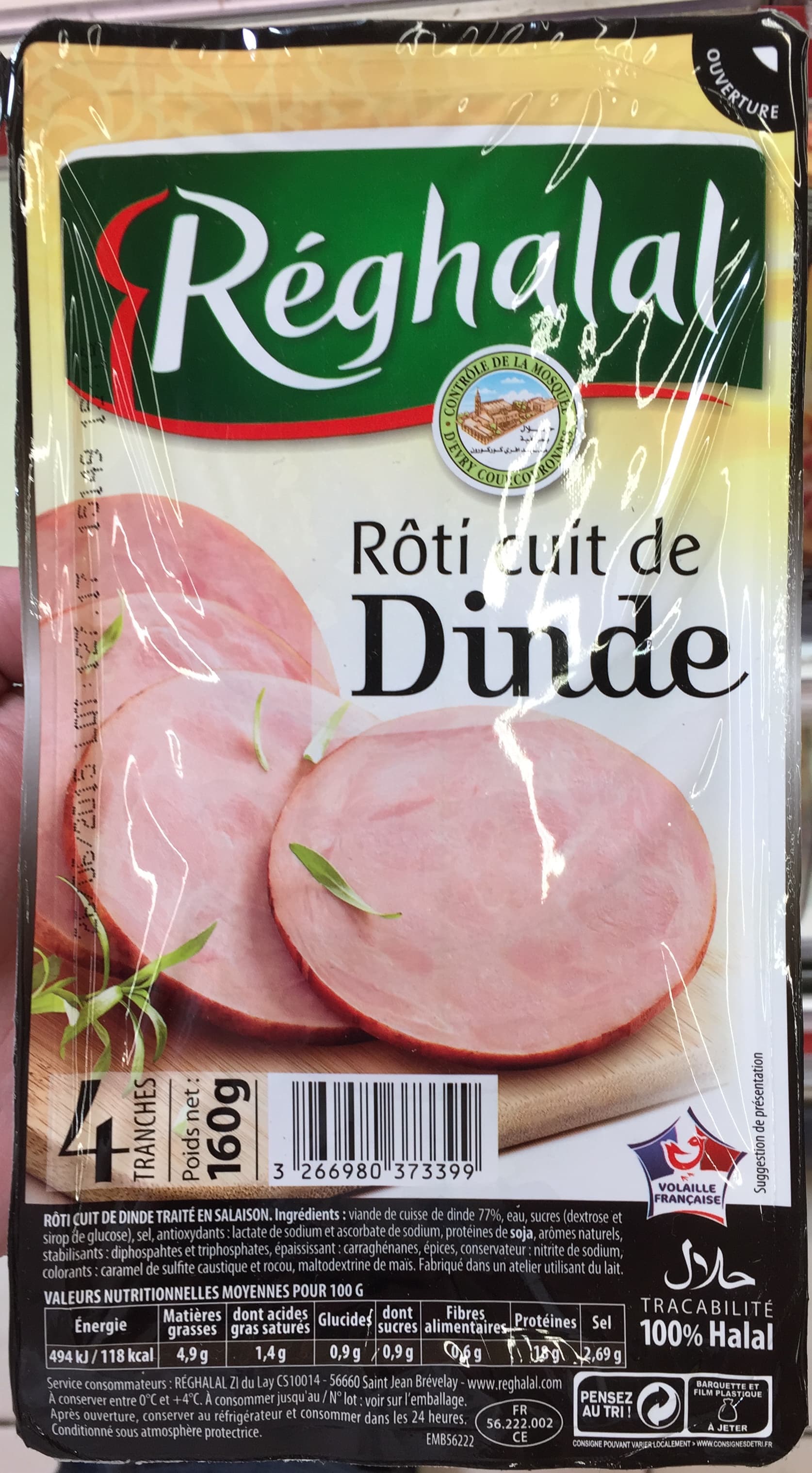 Réghalal Rôti cuit de Dinde packshot
