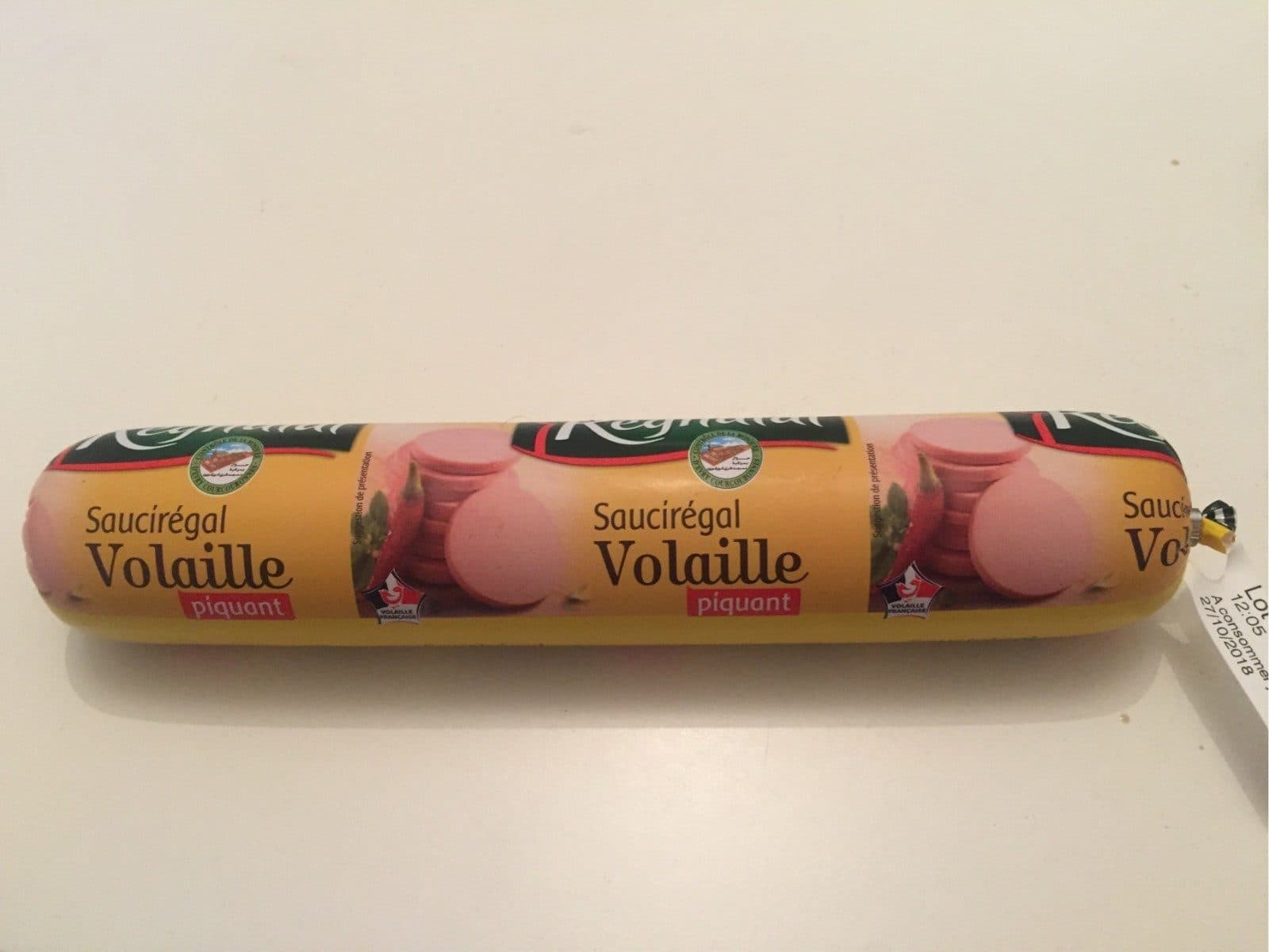 Réghalal Saucisson de volaille piquant Réghalal packshot