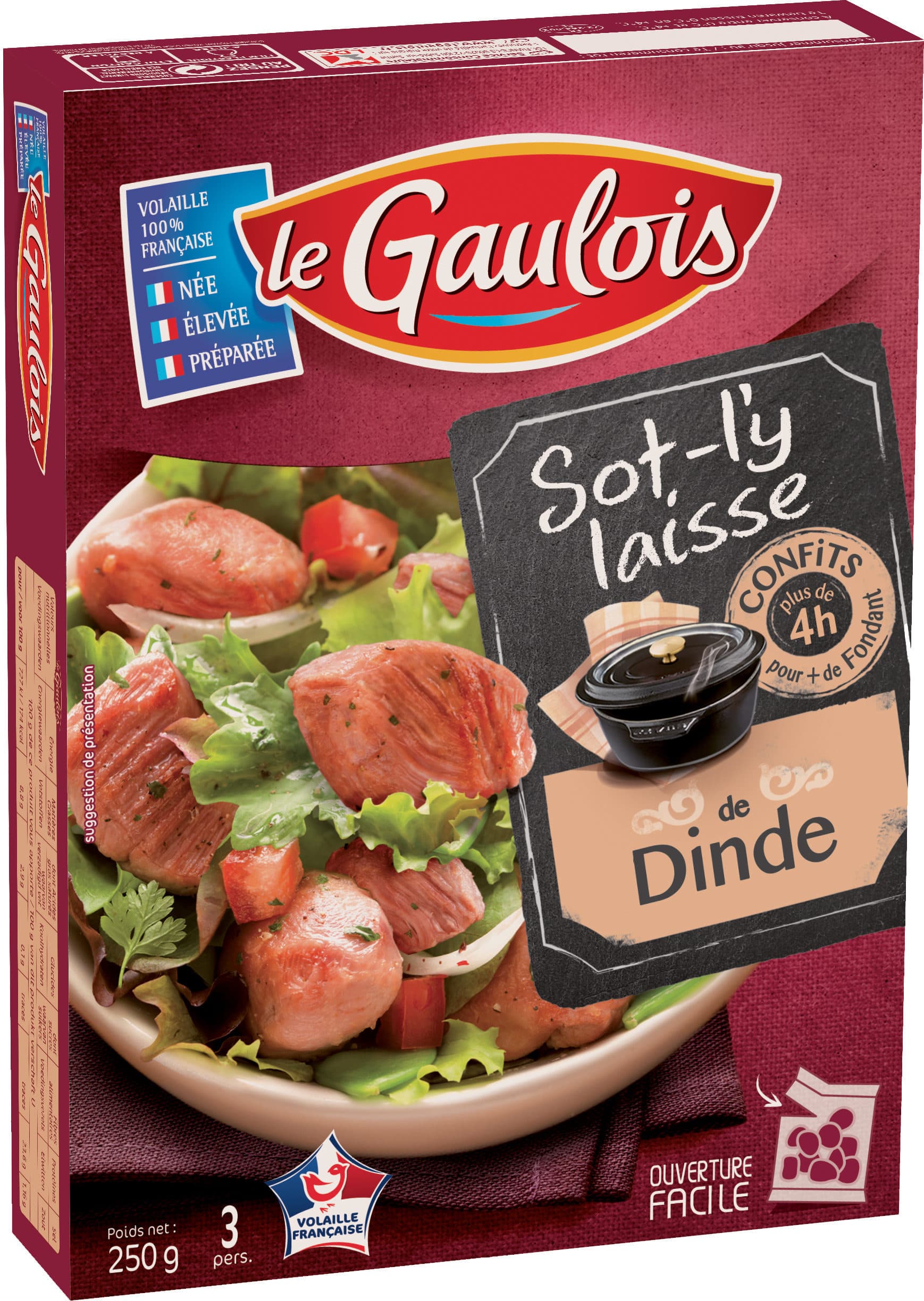 Le gaulois Sot-l'y-laisse de Dinde packshot