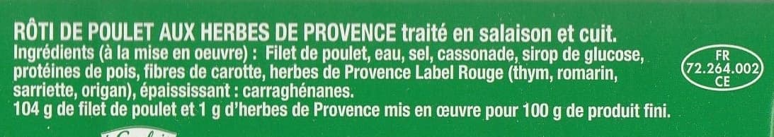 Le gaulois rôti de poulet aux herbes de provence àartager packshot