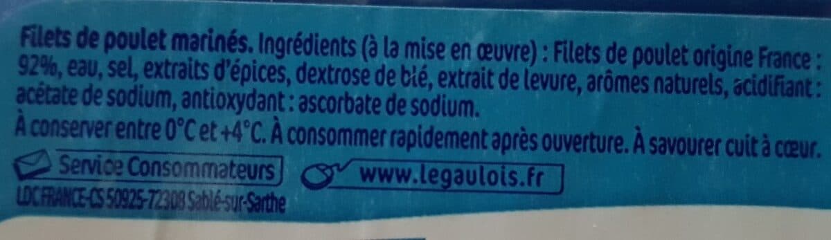 Le gaulois filets de poulet extra-tendres x2 s/at packshot