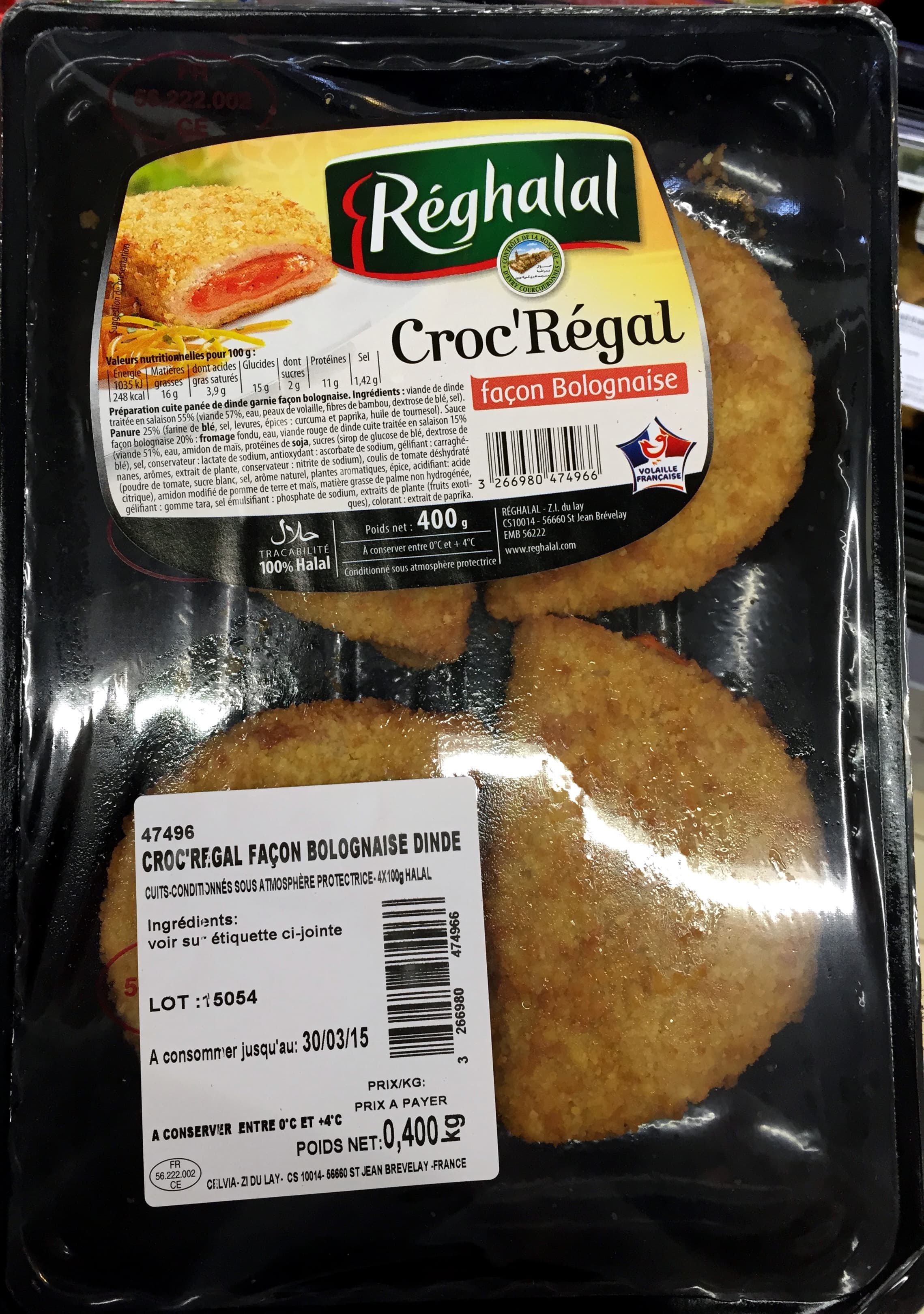Réghalal Croc'Régal façon Bolognaise packshot