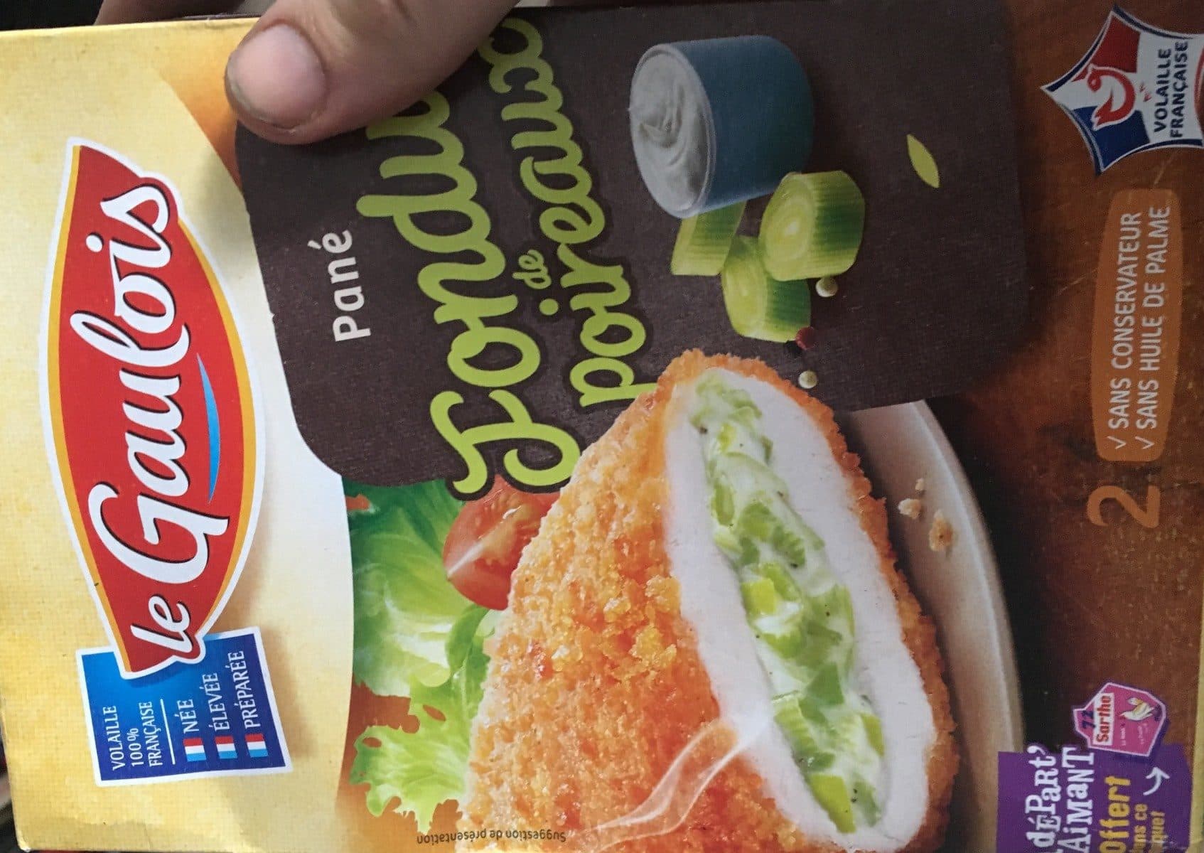 Le gaulois panés fondue de poireaux x2 packshot