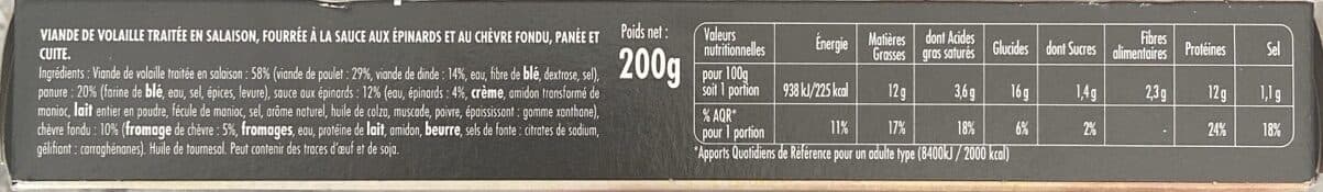 le Gaulois panés chêvre epinard x2 packshot