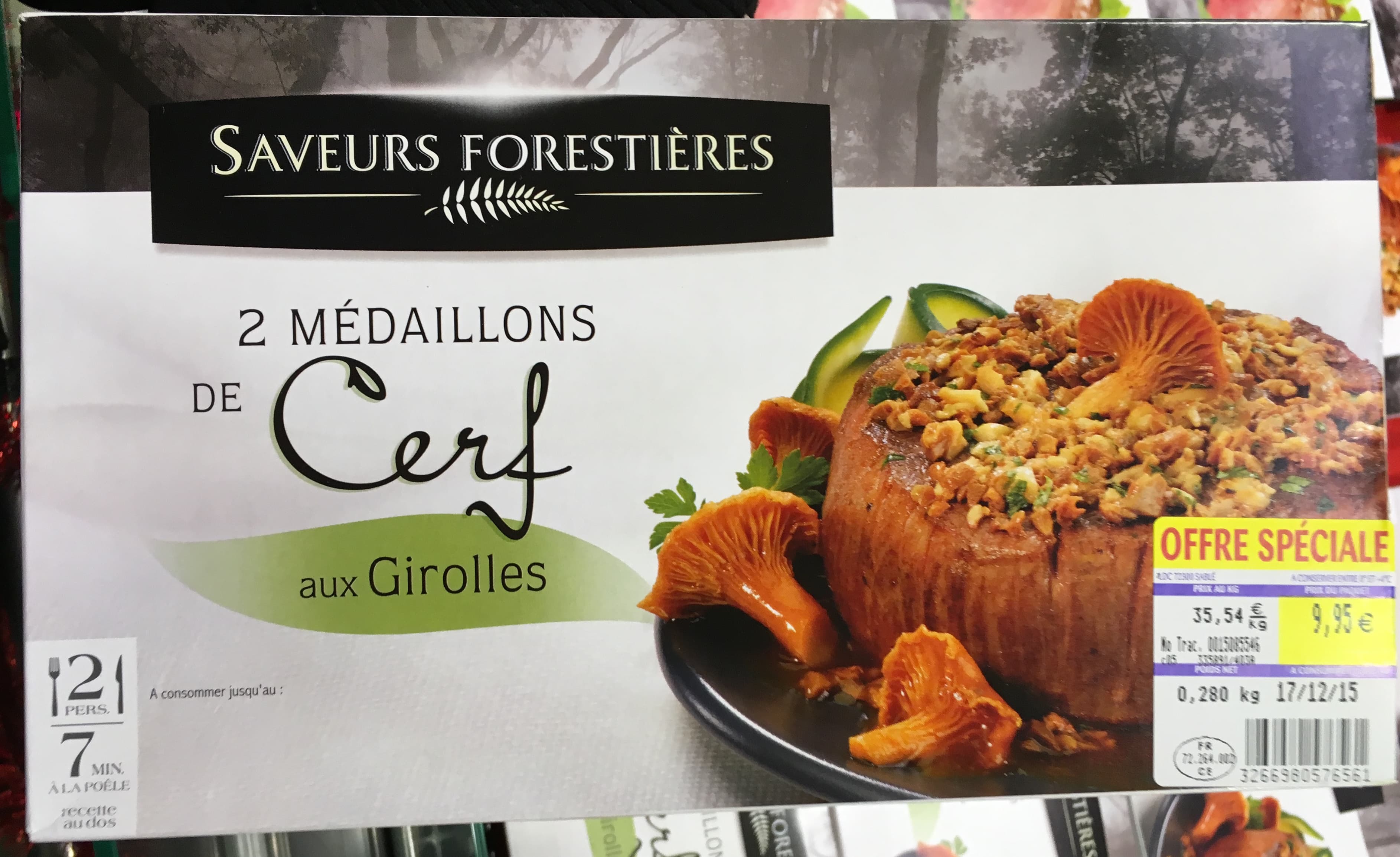 Saveurs Forestières 2 Médaillons de Cerf aux Girolles packshot