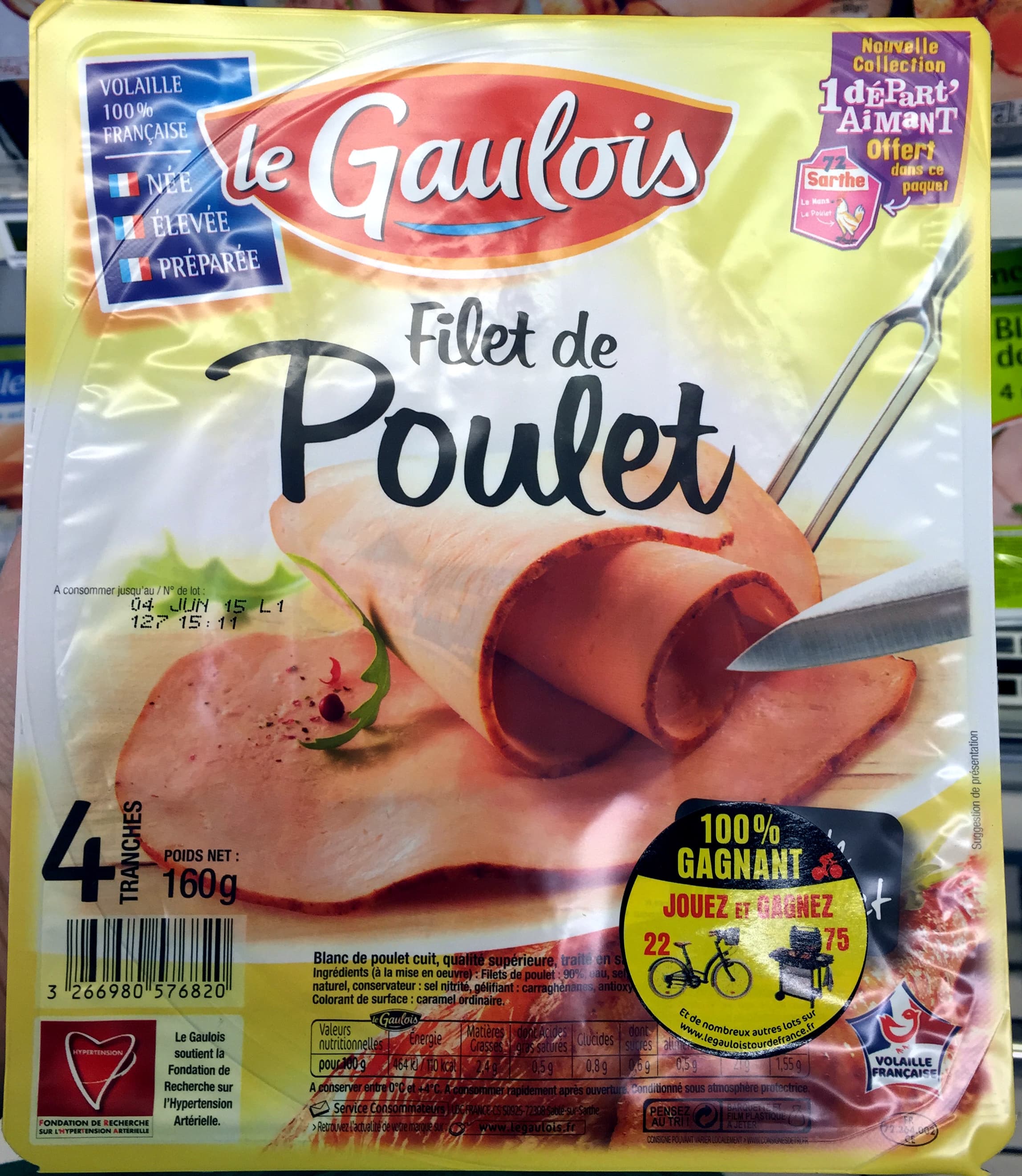 Le Gaulois Filet de Poulet (4 Tranches) packshot