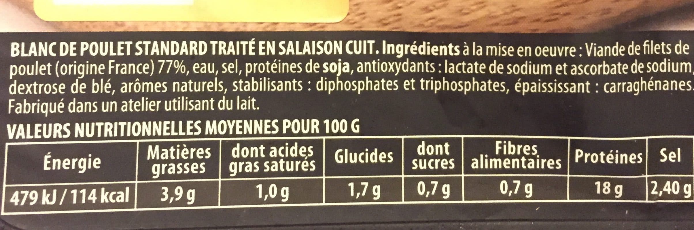 Reghalal Blanc de poulet REGHALAL 6 tranches packshot