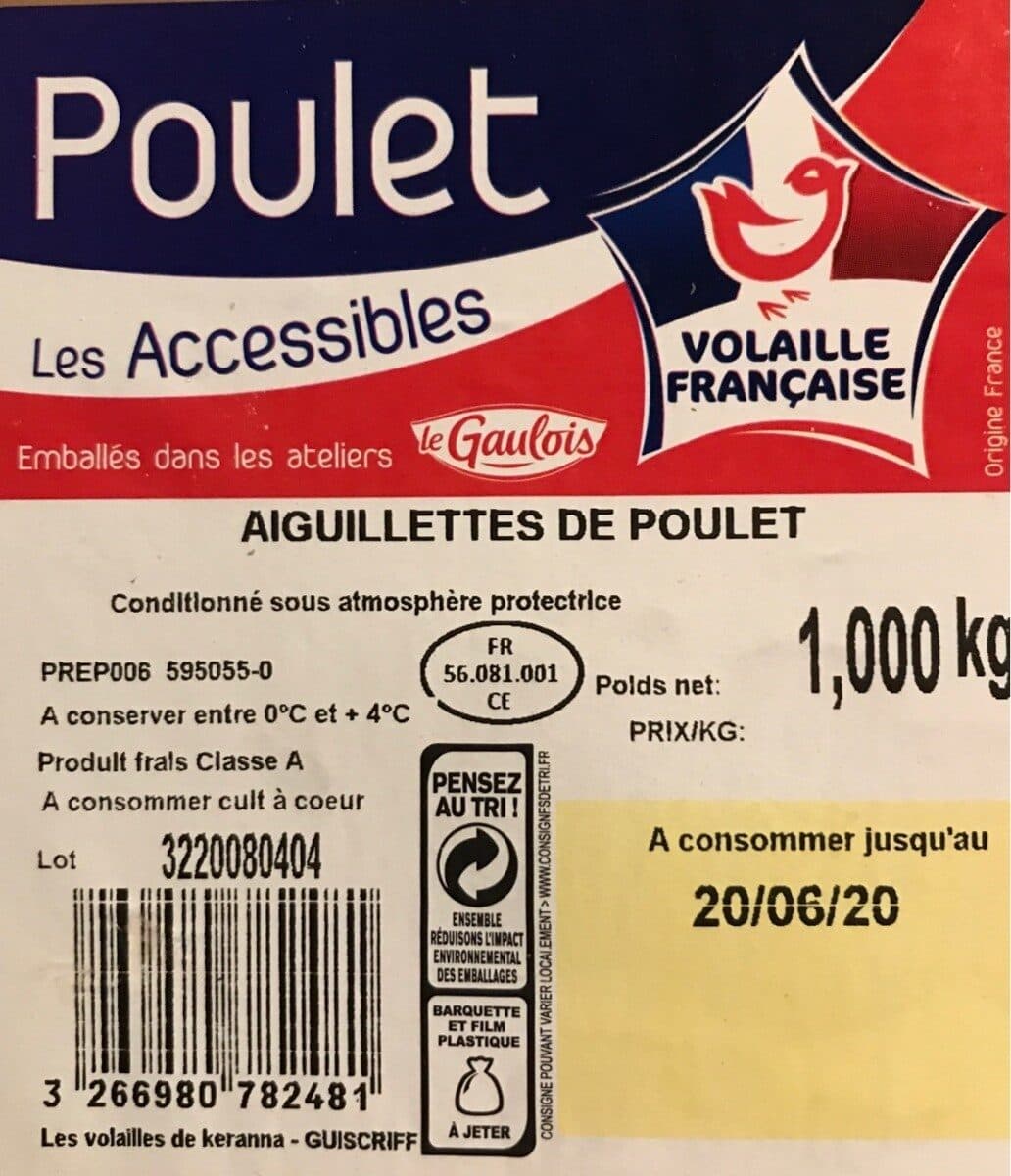Le Gaulois Aiguillettes de Poulet packshot