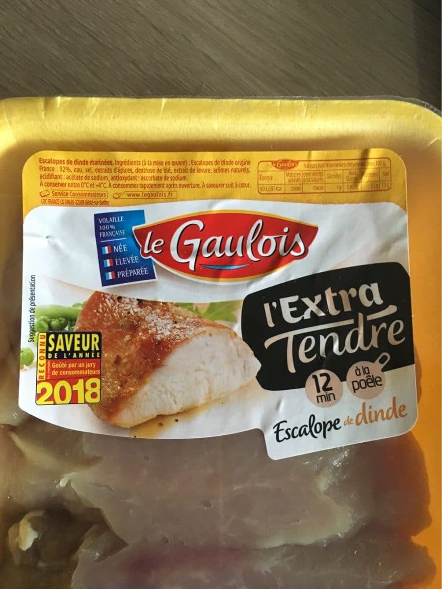 Le gaulois escalopes de dinde extra-tendres pf s/at packshot