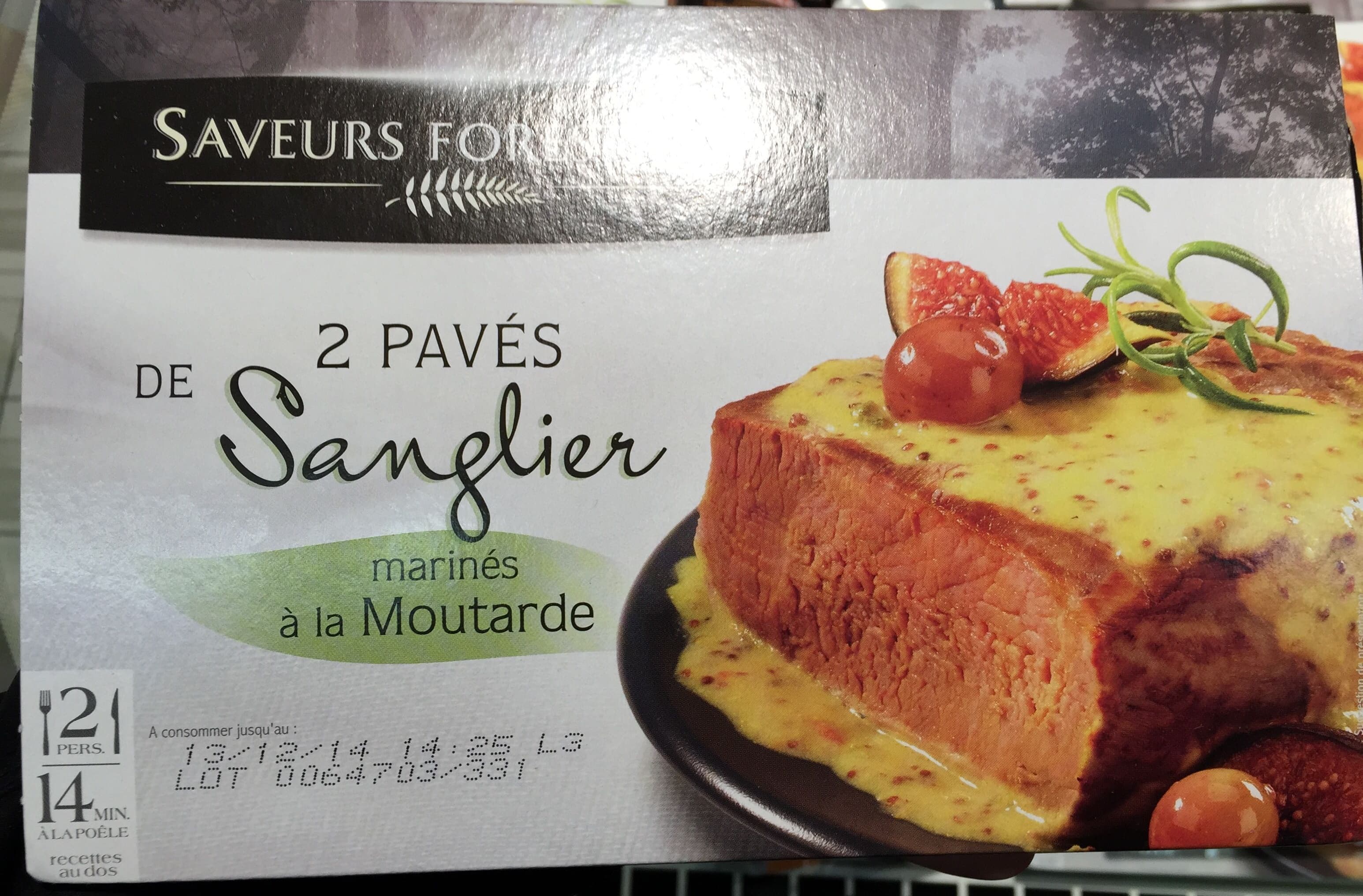 Saveurs Forestières 2 Pavés de Sanglier marinés à la Moutarde packshot