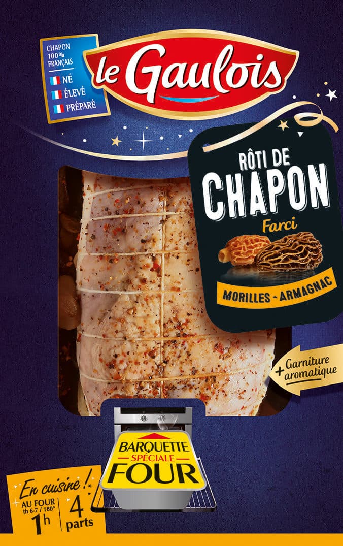 Le gaulois rôti de chapon morilles et armagnac packshot