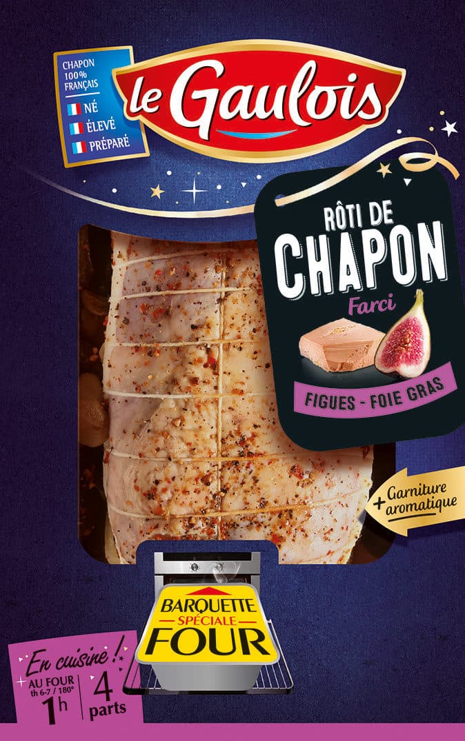 Le Gaulois Rôti de chapon farci aux Figues et Foie gras packshot
