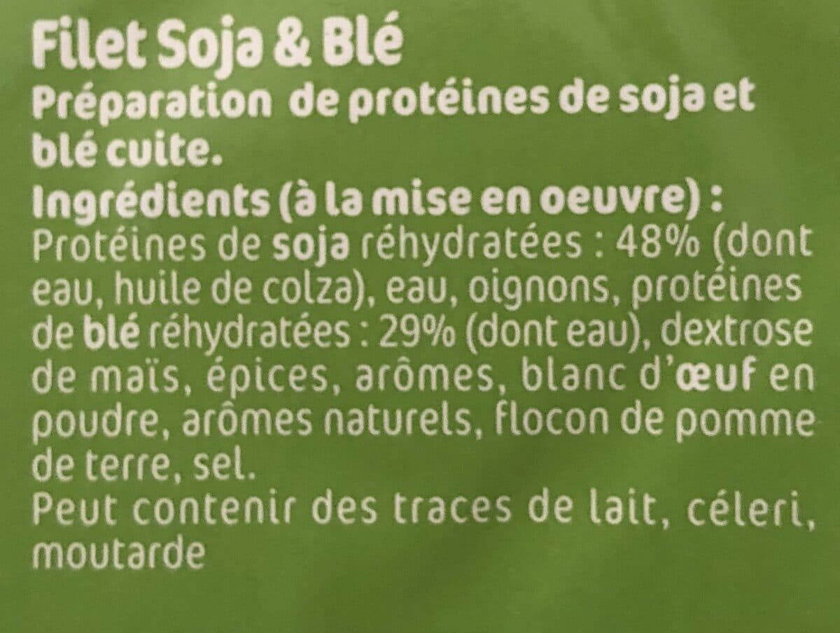 Le gaulois 2 filet de Soja et blé packshot