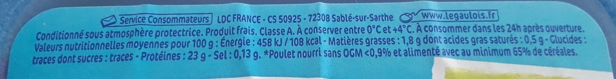Le Gaulois Filet de poulet x 2 packshot