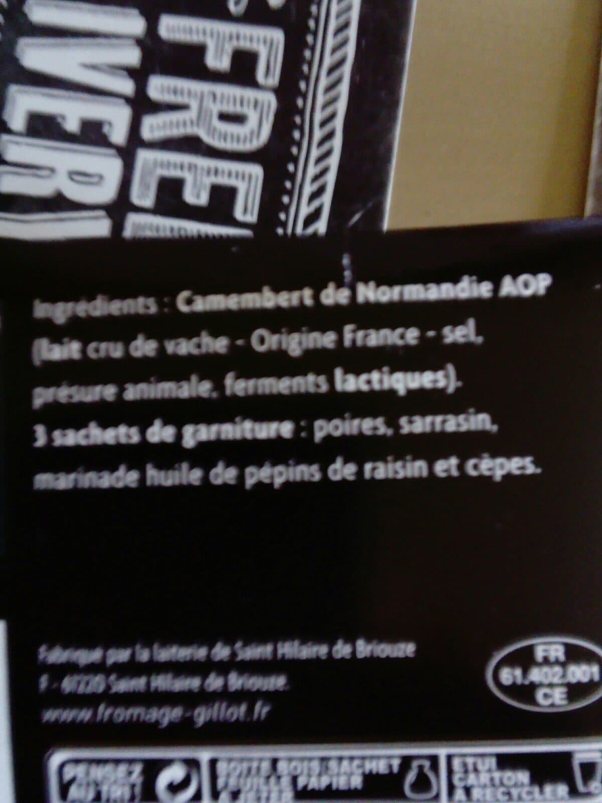 Gillot Je fais moi-même mon camembert packshot