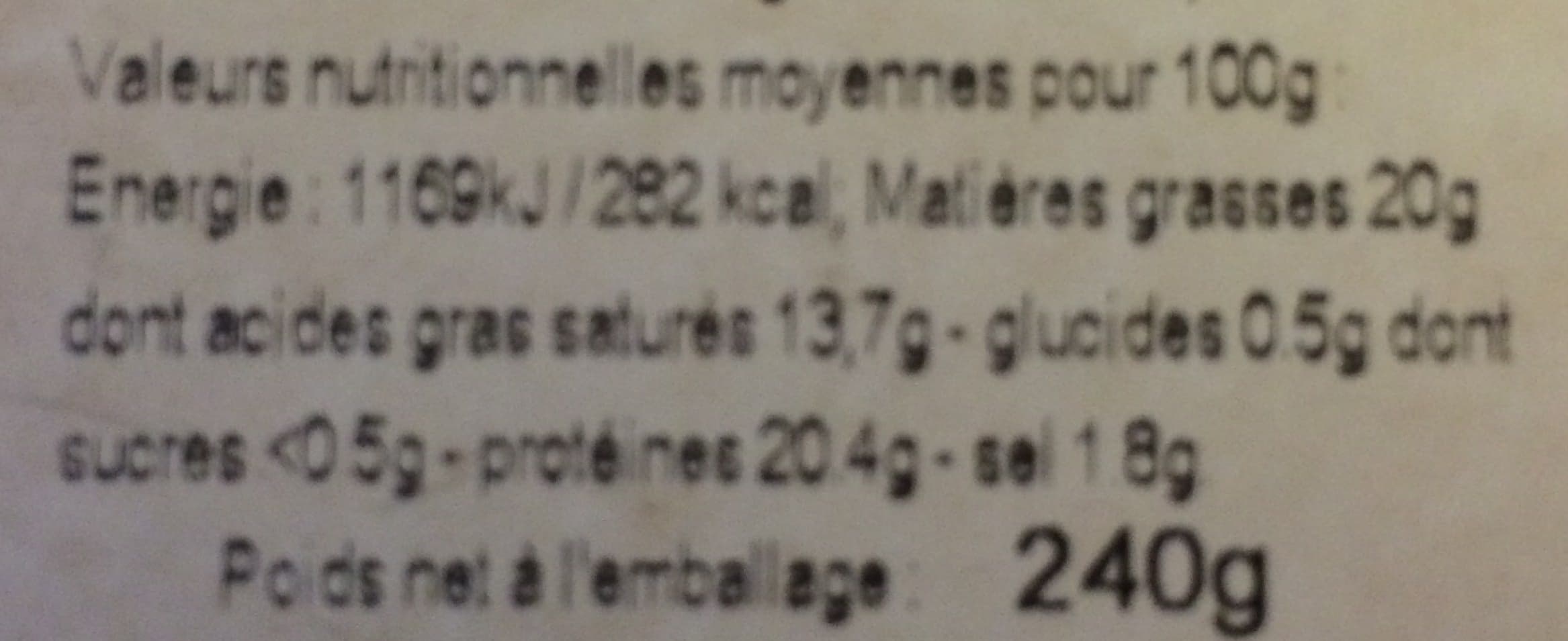 LSH Camembert au lait cru (22% MG) packshot