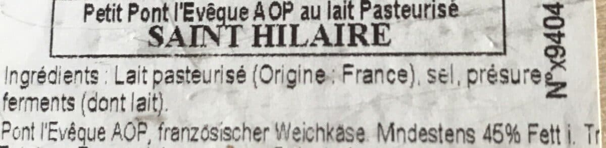 Open Food Facts Pont L'evêque 24 % packshot