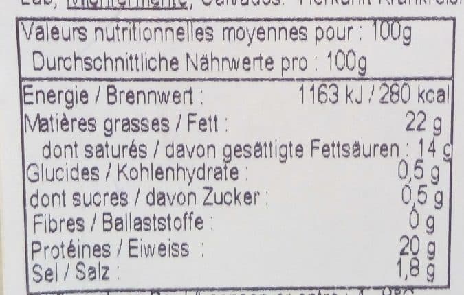 Gillot Palet normand au Calvados (22 % M.G.) packshot